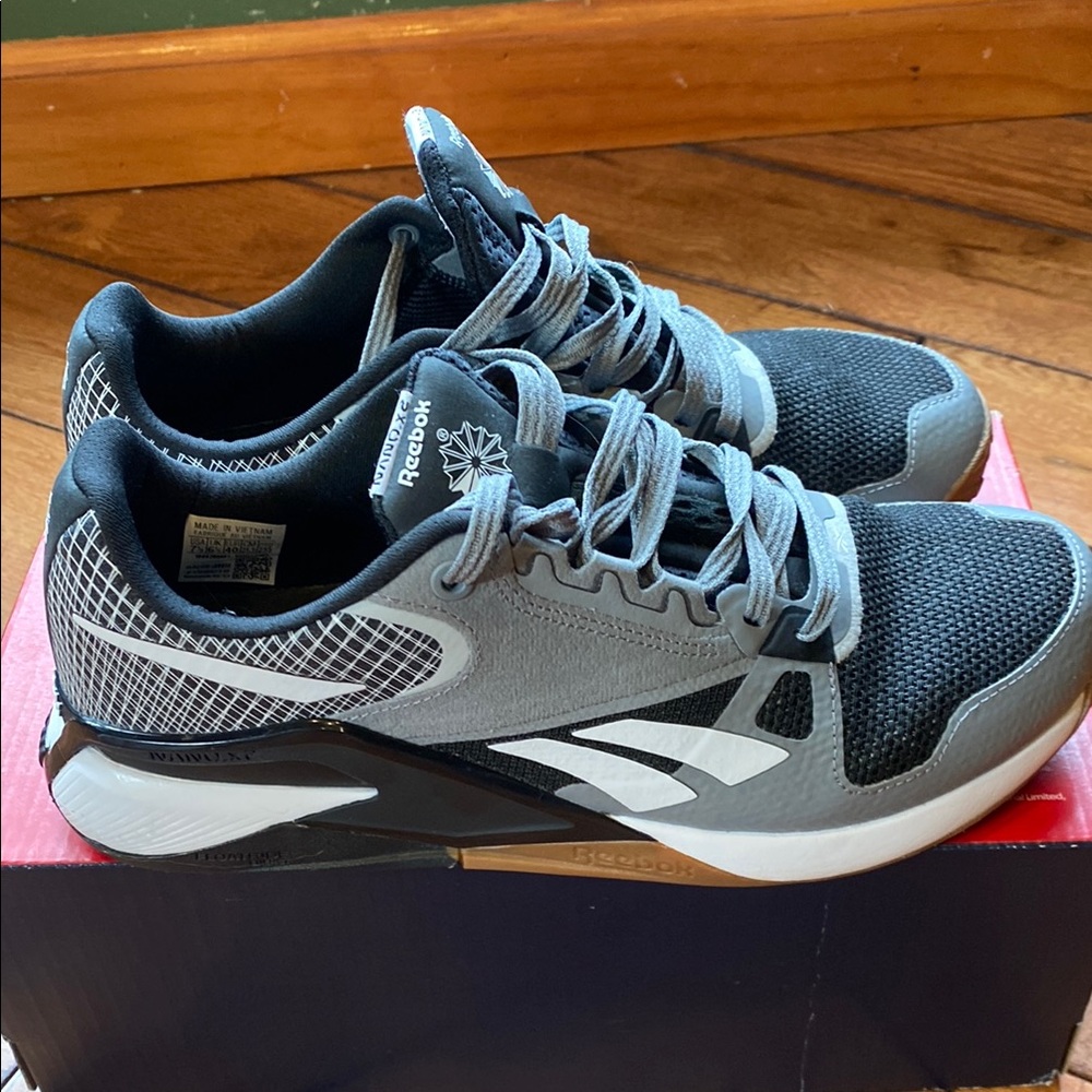 Reebok Black and Gray Athletic Shoes